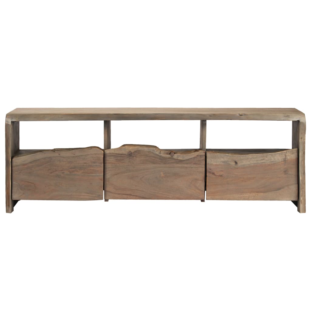 TV Cabinet Solid Acacia Wood Live Edges 120x35x40 cm