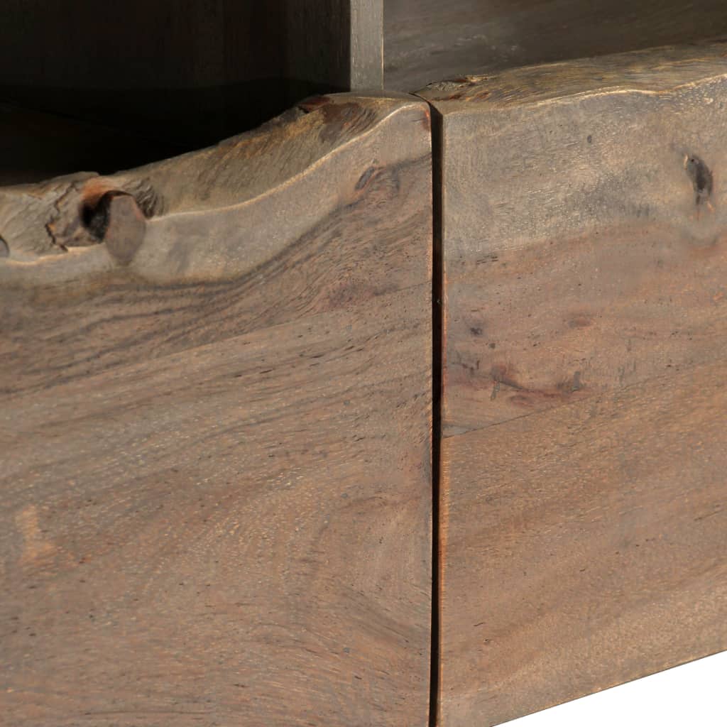 TV Cabinet Solid Acacia Wood Live Edges 120x35x40 cm