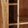 Wine Cabinet Solid Acacia Wood Live Edges 100x40x137 cm