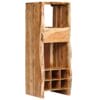Wine Rack Solid Acacia Wood Live Edges 40x40x110 cm