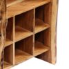 Wine Rack Solid Acacia Wood Live Edges 40x40x110 cm