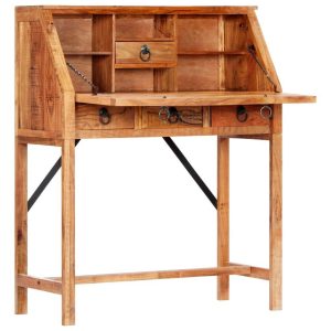 Writing Desk 90x40x107cm Solid Acacia Wood