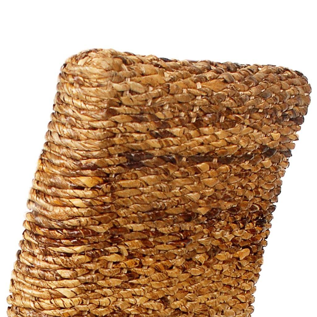 4 pcs Handwoven Abaca Dining Chair Set with Armrest