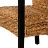 6 pcs Handwoven Abaca Dining Chair Set with Armrest