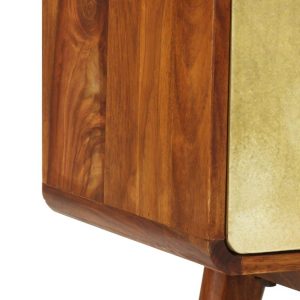 Banner TV Cabinet Solid Sheesham Wood 120x30x45 cm