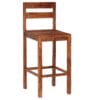 Bar Chairs 2 pcs Brown Solid Sheesham Wood
