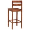 Bar Chairs 2 pcs Brown Solid Sheesham Wood