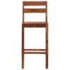 Bar Chairs 2 pcs Brown Solid Sheesham Wood