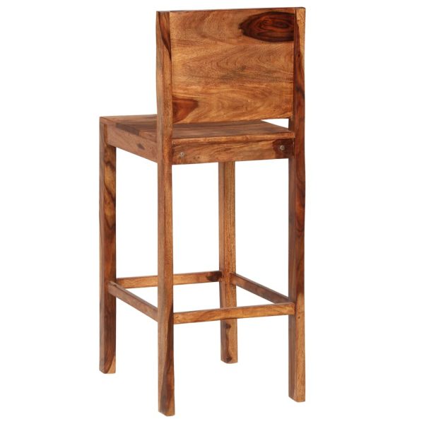 Bar Chairs 2 pcs Brown Indian Sheesham Wood