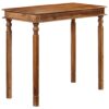 Bar Table Solid Sheesham Wood 120x60x77 cm