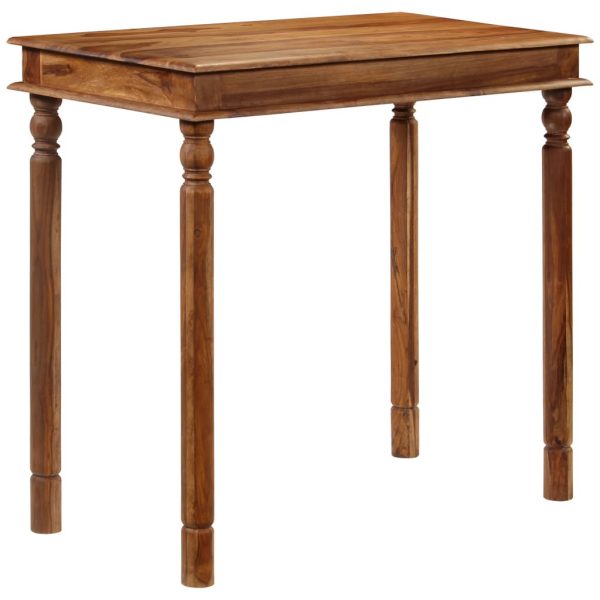 Bar Table Solid Sheesham Wood 120x60x77 cm