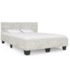 Bed Frame Grey Natural Rattan 140x200 cm