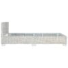 Bed Frame Grey Natural Rattan 140x200 cm