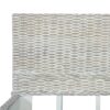 Bed Frame Grey Natural Rattan 180x200 cm