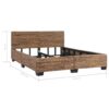 Bed Frame Natural Rattan 140x200 cm