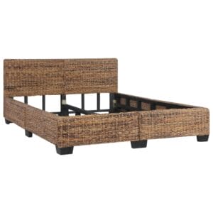 Bed Frame Natural Rattan 160x200 cm
