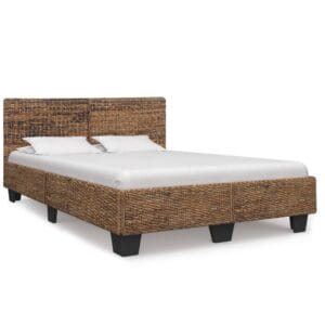 Natural Rattan Bed Frame Brown Colour 160x200cm
