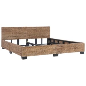 Bed Frame Natural Rattan 180x200 cm
