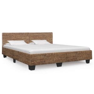 Bed Frame Natural Rattan 180x200 cm