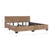 Bed Frame Natural Rattan 180x200 cm