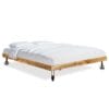 Bed Frame Rough Mango Wood 140x200 cm