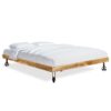 Bed Frame Rough Mango Wood 140x200 cm