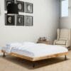 Bed Frame Rough Mango Wood 140x200 cm
