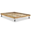 Bed Frame Rough Mango Wood 140x200 cm