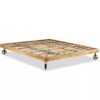 Bed Frame Rough Mango Wood 180x200 cm