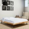 Bed Frame Rough Mango Wood 180x200 cm