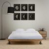 Bed Frame Rough Mango Wood 180x200 cm