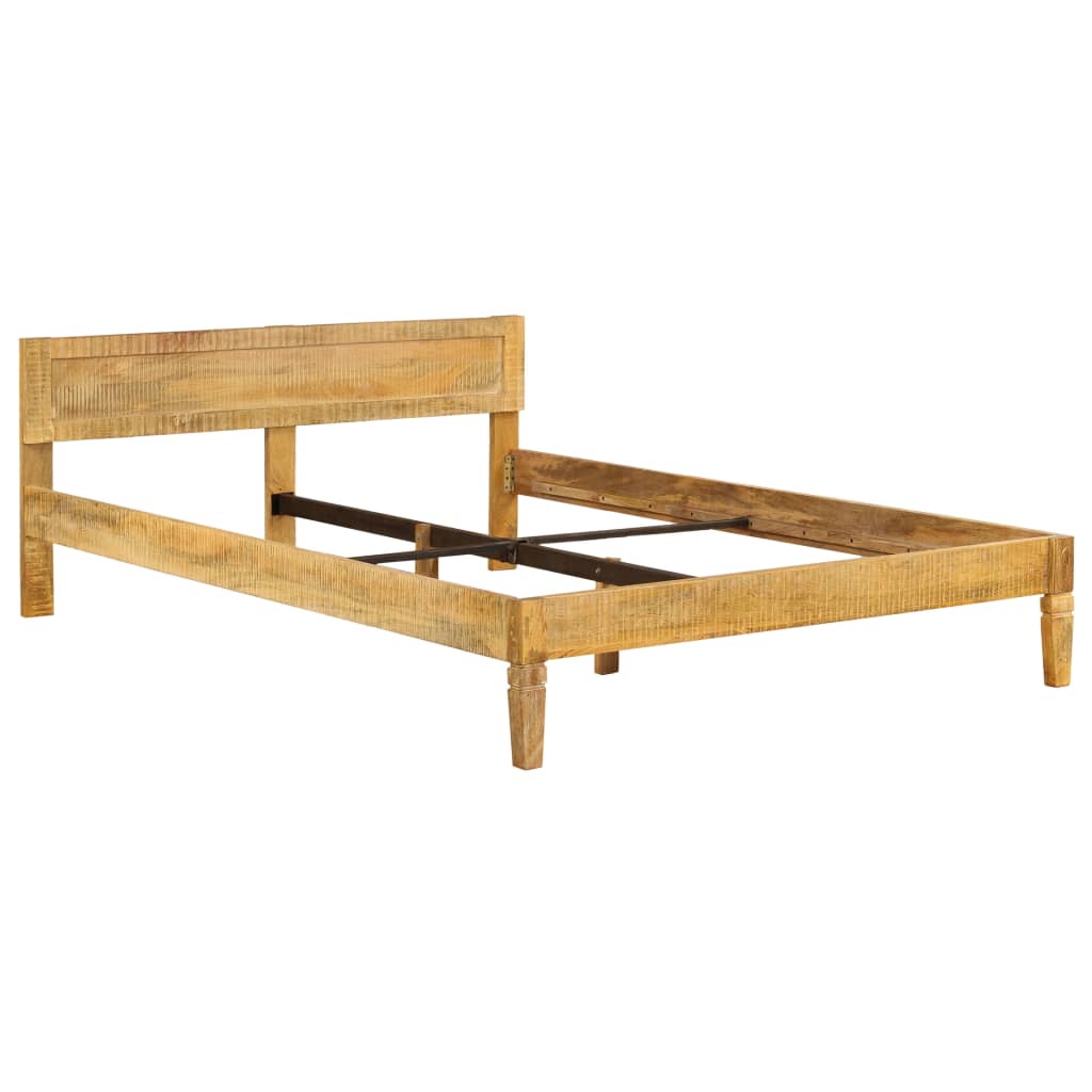 Bed Frame Solid Mango Wood 140x200 cm