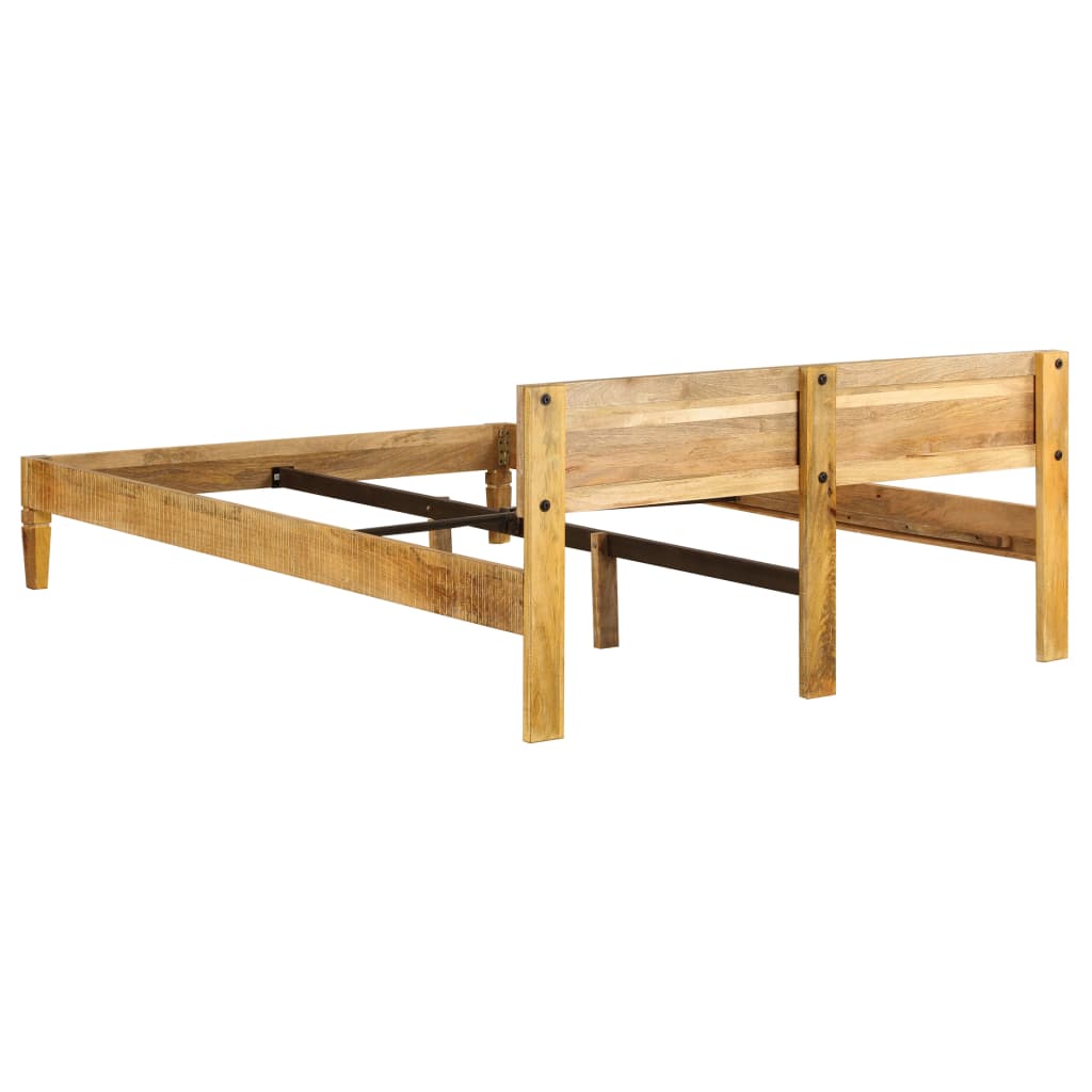 Bed Frame Solid Mango Wood 140x200 cm