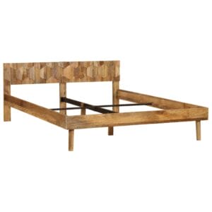 Bed Frame Solid Mango Wood 140x200 cm