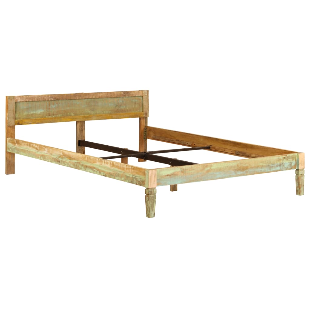 Mango Wood Bed Frame Reclaimed Finish 160x200 cm