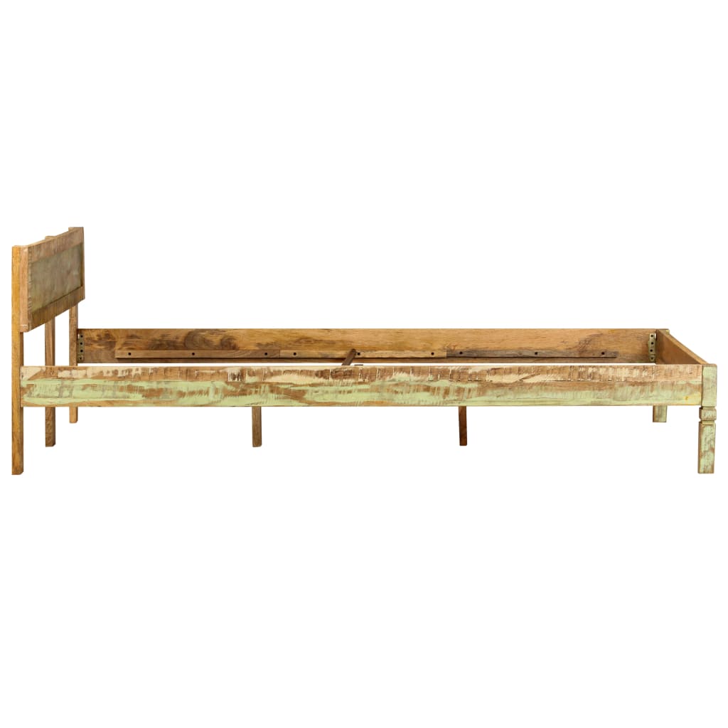 Mango Wood Bed Frame Reclaimed Finish 160x200 cm