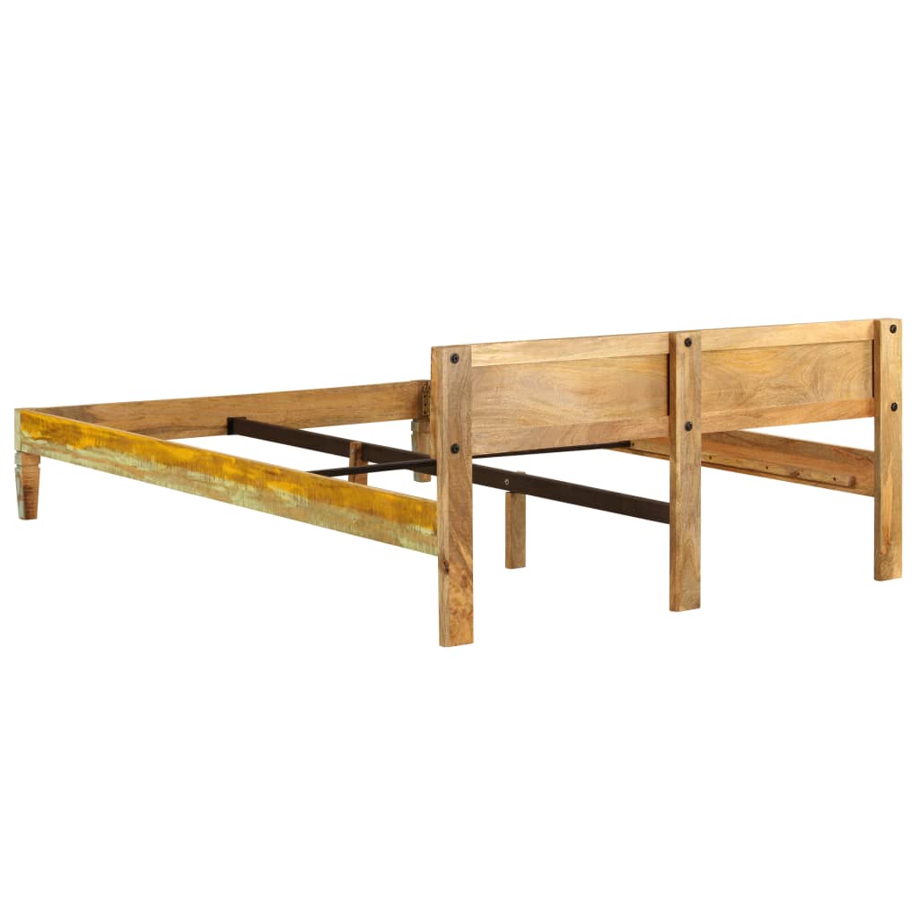 Mango Wood Bed Frame Reclaimed Finish 160x200 cm
