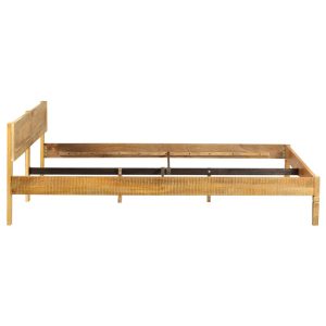 Bed Frame Solid Mango Wood 180x200 cm