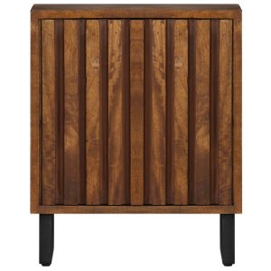 Sloted Bedside Cabinet 40x30x50cm Mango Wood