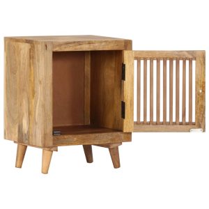 Bedside Cabinet 40X30X50 Cm Solid Mango Wood