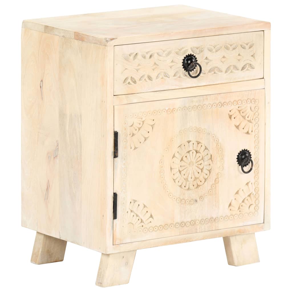 Bedside Cabinet 40x30x50 cm Solid Mango Wood