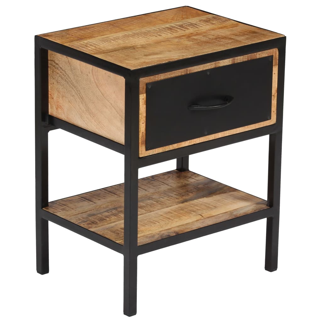Bedside Cabinet Solid Mango Wood 40x30x50 cm
