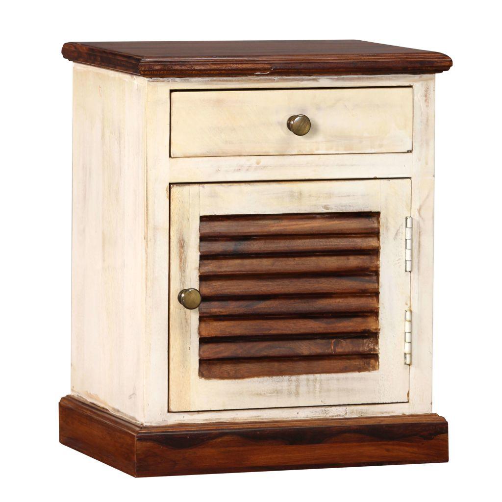 Bedside Cabinet Solid Sheesham Mango Wood 30x40x50 cm