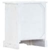 Bedside Cabinet White 40x30x50 cm Solid Mango Wood