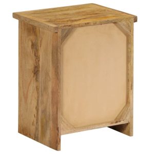 Bedside Table Solid Mango Wood 40x30x50 cm