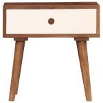 Bedside Table Solid Sheesham Wood 45x30x45 cm 3