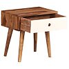 Bedside Table Solid Sheesham Wood 45x30x45 cm