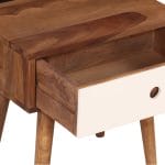 Bedside Table Solid Sheesham Wood 45x30x45 cm 5