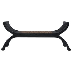 Bench 120 cm Dark Brown Abaca