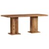 Chunky Cubic Dining Table Solid Sheesham Wood 175x90x77 cm